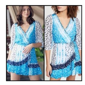 Tanya Taylor Marisa Flounce Dress Sz 10